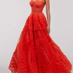 Milla Tangerine Tulle Dress